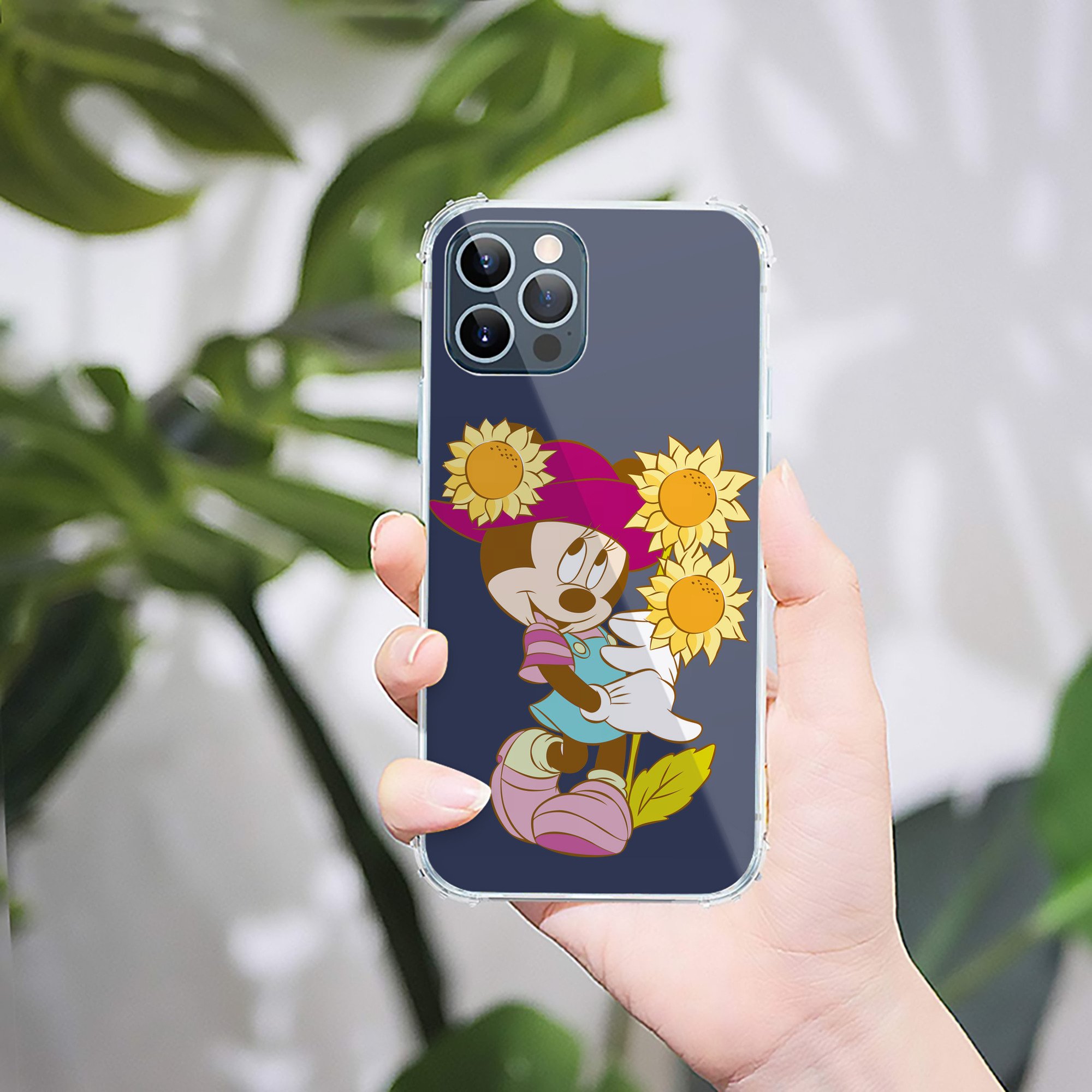 （画像用） ミッキーマウス Mickey Mouse 【iPhone 12シリーズ対応】透明スマホケース（クリアソフトケース）